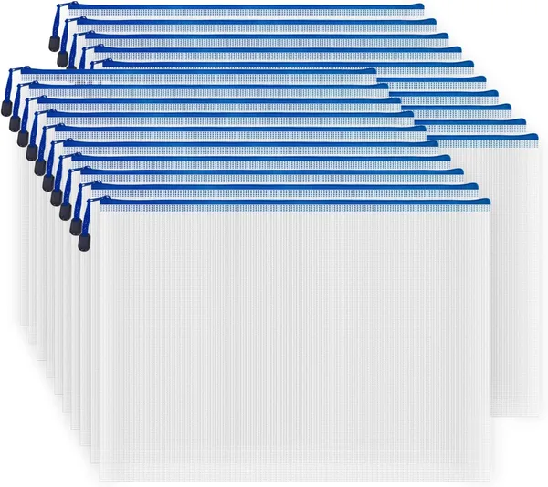 AUSTARK Mesh Zipper Board Game Storage Bags (20-Pack)