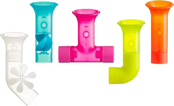 Boon Pipes Toddler Bath Toys (5-Count)