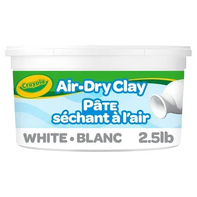 Crayola Air Dry Clay (White, 2.5 lb Bucket)