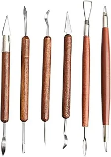 Darice 6-Piece Wooden Clay Tool Set