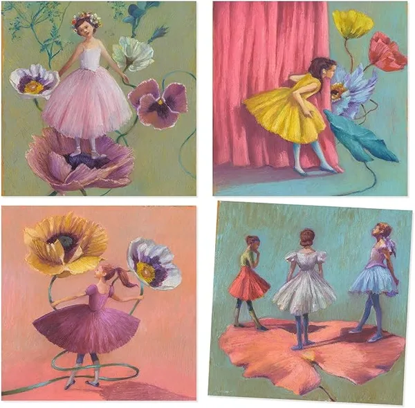 DJECO Inspired By The Ballerina Oil Pastel Set (Edgar Degas)