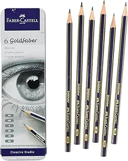 Faber-Castell Graphite Sketch Pencil Set (6-Pack, 2H-6B)