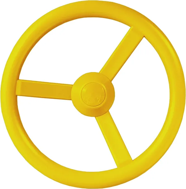 Gorilla Playsets Steering Wheel (Yellow, 12.5" Diameter)