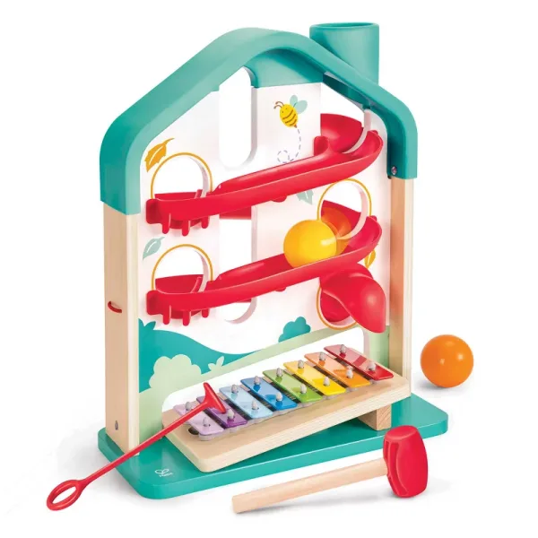 Hape Pound & Tap Bench with Slide Out Xylophone