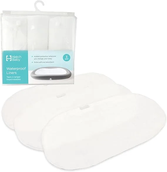Hatch Baby Waterproof Changing Pad Liners (3-Count)