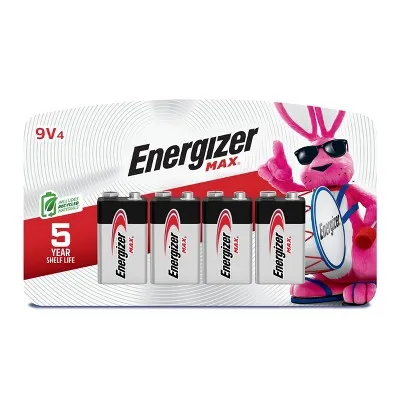 Energizer MAX 9V Batteries (4-Pack)