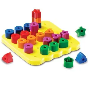 Learning Resources Stacking Shapes Pegboard (35-Piece)