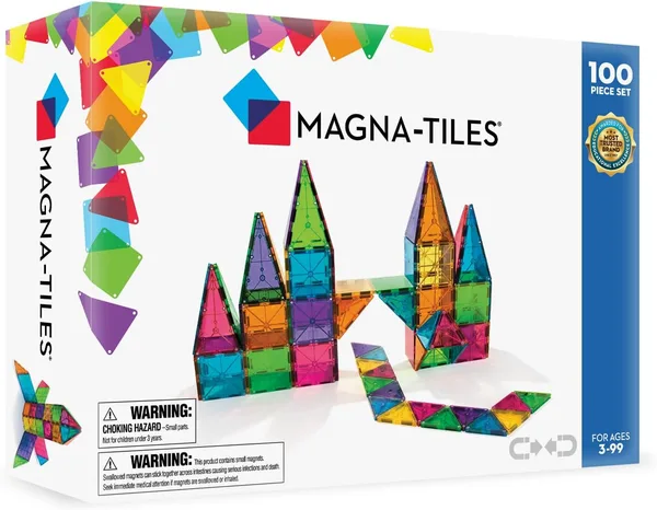 Magna-Tiles Clear Colors 100-Piece Set