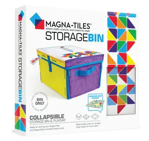 Magna-Tiles Storage Bin (with playmat lid)