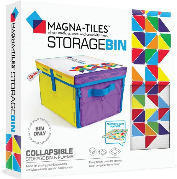MAGNA-TILES Storage Bin & Interactive Play-Mat