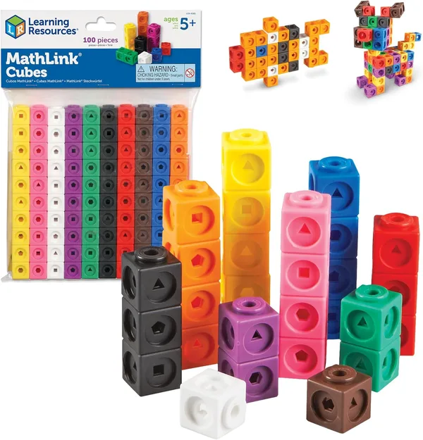 Learning Resources MathLink Cubes (Set of 100)