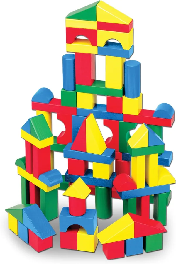 Melissa & Doug 100-Piece Wood Block Set