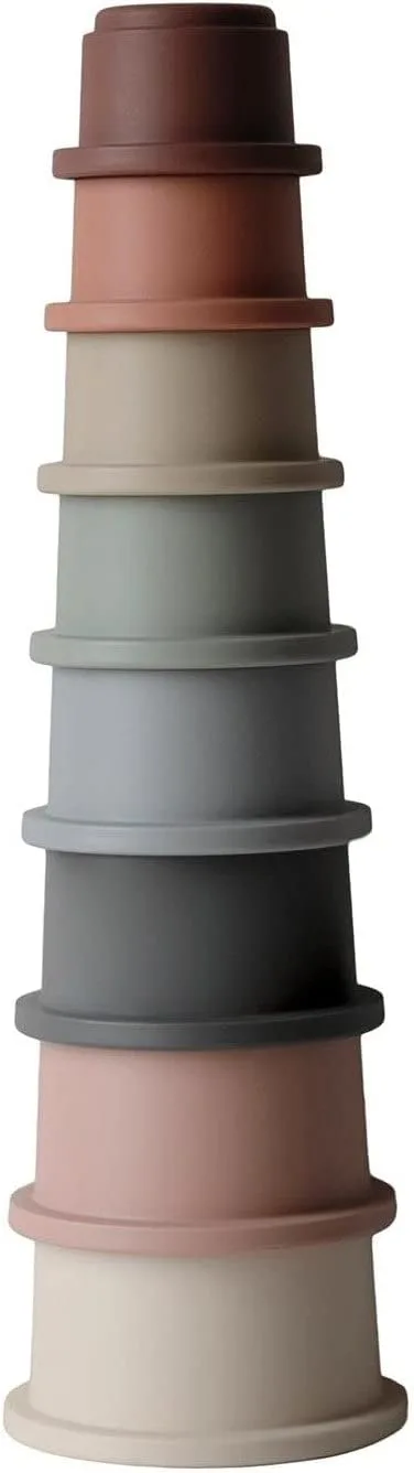 Mushie Stacking Cups (8-Piece, Original)