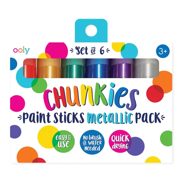 Ooly Chunkies Paint Sticks Metallic (6-ct)