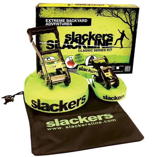 Slackers 50' Slackline Classic Set with Teaching Line
