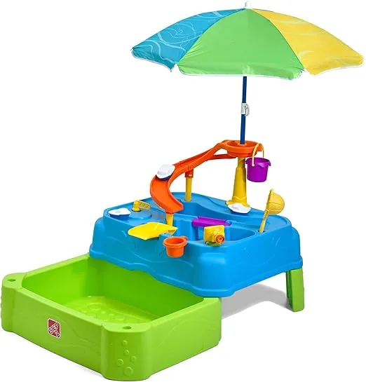 Step2 Waterpark Wonders Two-Tier Water Table (11-Piece Accessory Kit)