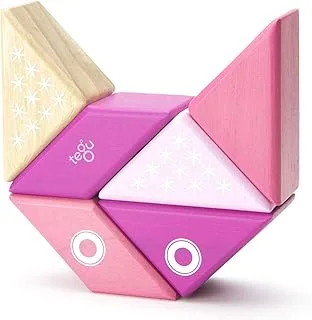 Tegu Magnetic Wooden Blocks Travel Pal - Kitty