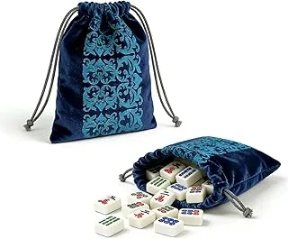 angwang Velvet Drawstring Dice & Tile Bag