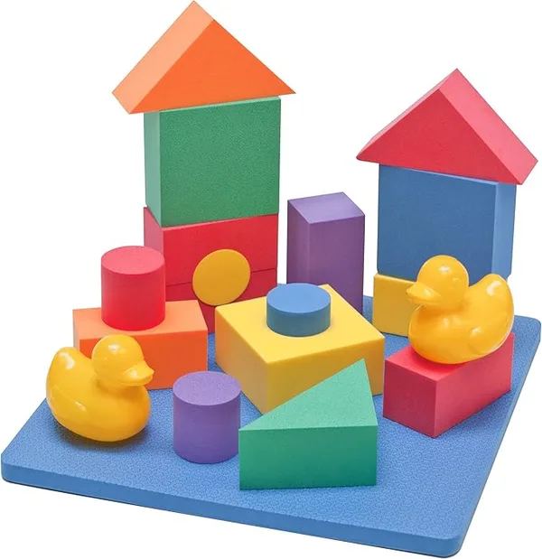 Wonder Blocks Non-Toxic Floating Waterproof Foam Blocks (16-Piece)