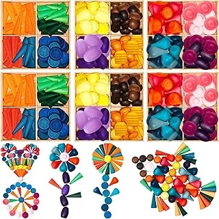 Wooden Mandala Loose Parts Set (54 Pieces)