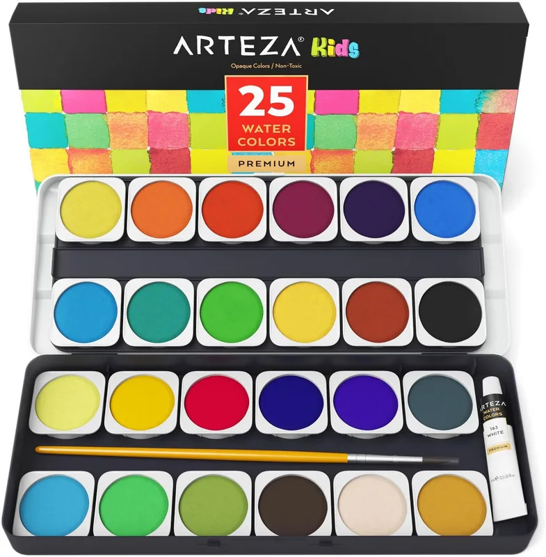 Arteza Kids Watercolor Paint Set Review