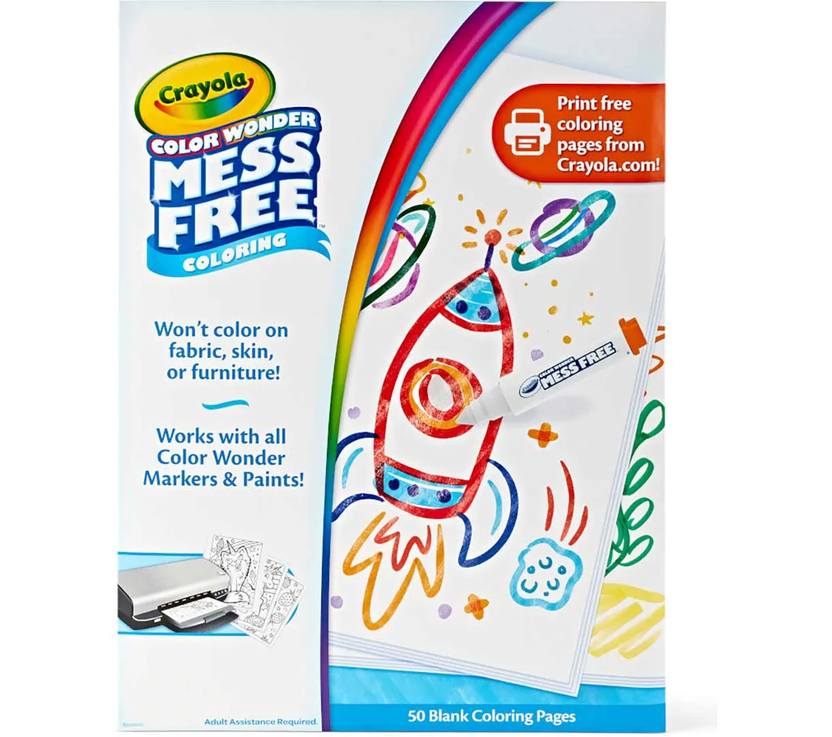 Companion Color Wonder coloring pad: fifty pages of the proprietary paper that activates the markers