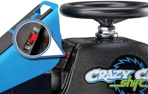 Detail of the high-low speed selector mounted near the steering column.