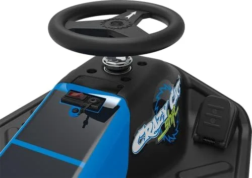 Steering wheel and foot pedal: the operator interface is simple, with no shifting required.