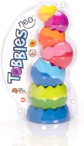 The Tobbles Neo arrives in minimal clamshell packaging with its full six-piece set visible.