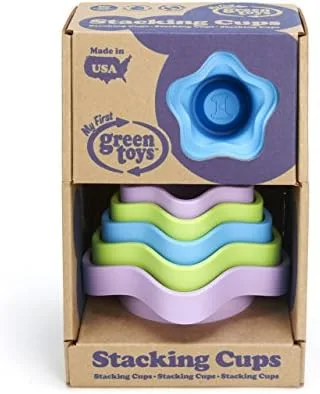 The retail packaging emphasizes recycled milk-jug plastic and BPA-free construction without a single