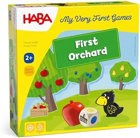 The retail box, marketed as part of HABA's My Very First Games line for ages two and up.