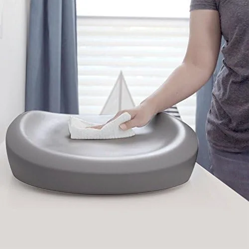 Wiping down the pad's seamless silicone, one of the design's clearer hygiene wins.