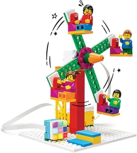 The motorized Ferris wheel build, a frequent favorite that introduces gear ratios through play.