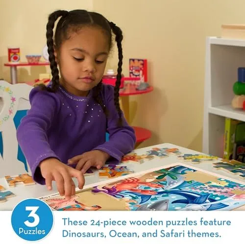 A child working the Under the Sea puzzle, the rotate-test-fit loop that quietly trains spatial reaso