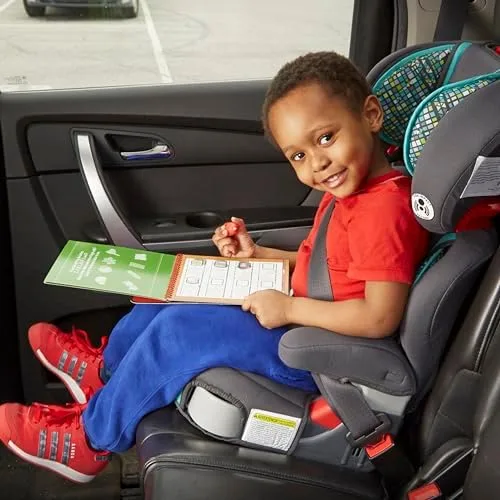 A car-seat scene captures the actual context where these pads earn their keep.