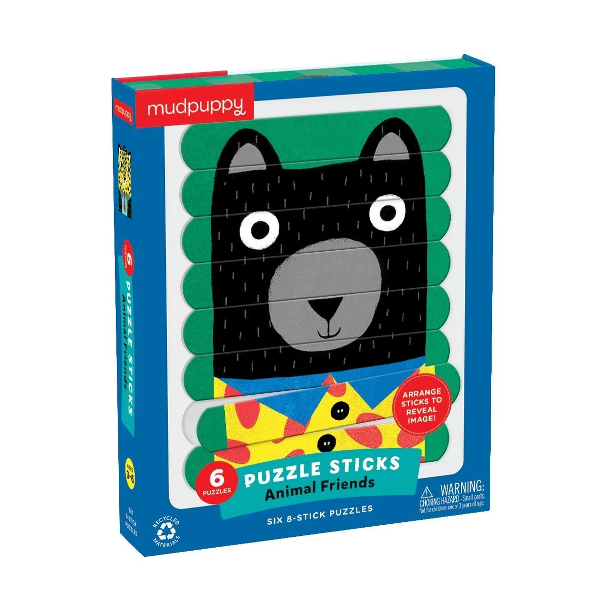 Eight chunky sticks slide together to form the completed image — a smarter travel format.
