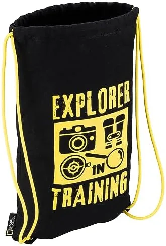 The drawstring carry bag doubles as field-trip storage, sized to hold every component on the way hom