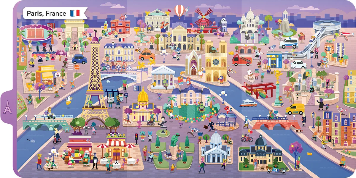 A single map panel — Paris in dense, walkable detail: the visual density that rewards close looking.
