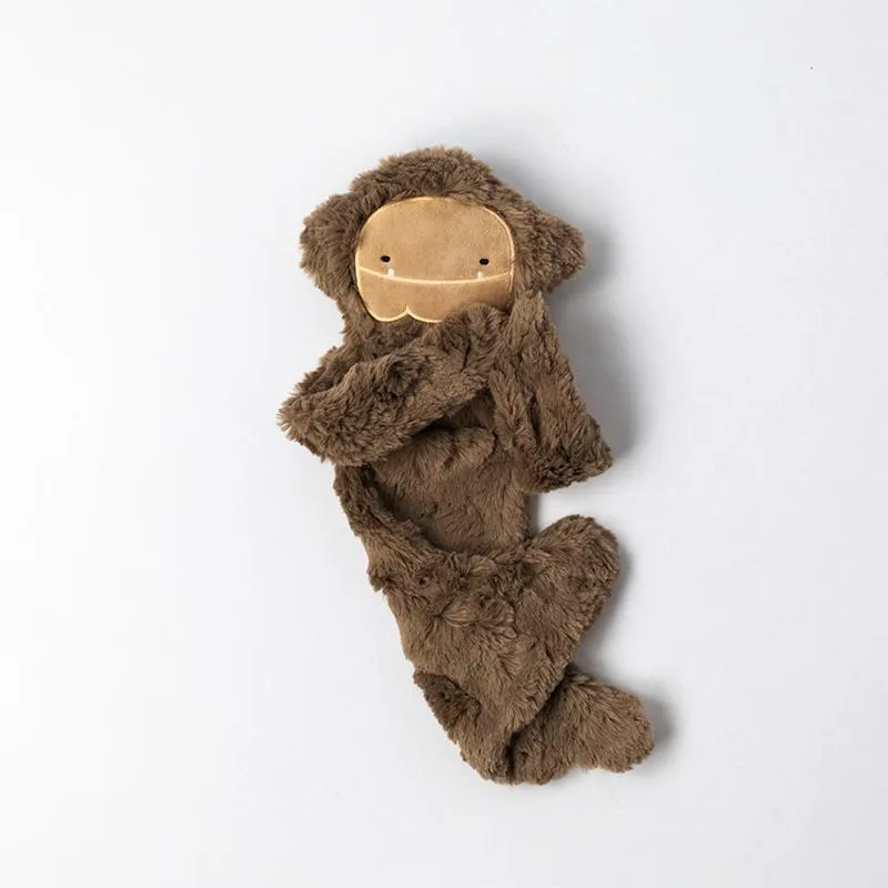The flat snuggler silhouette: lightweight, portable, and sized for small hands to drag along.