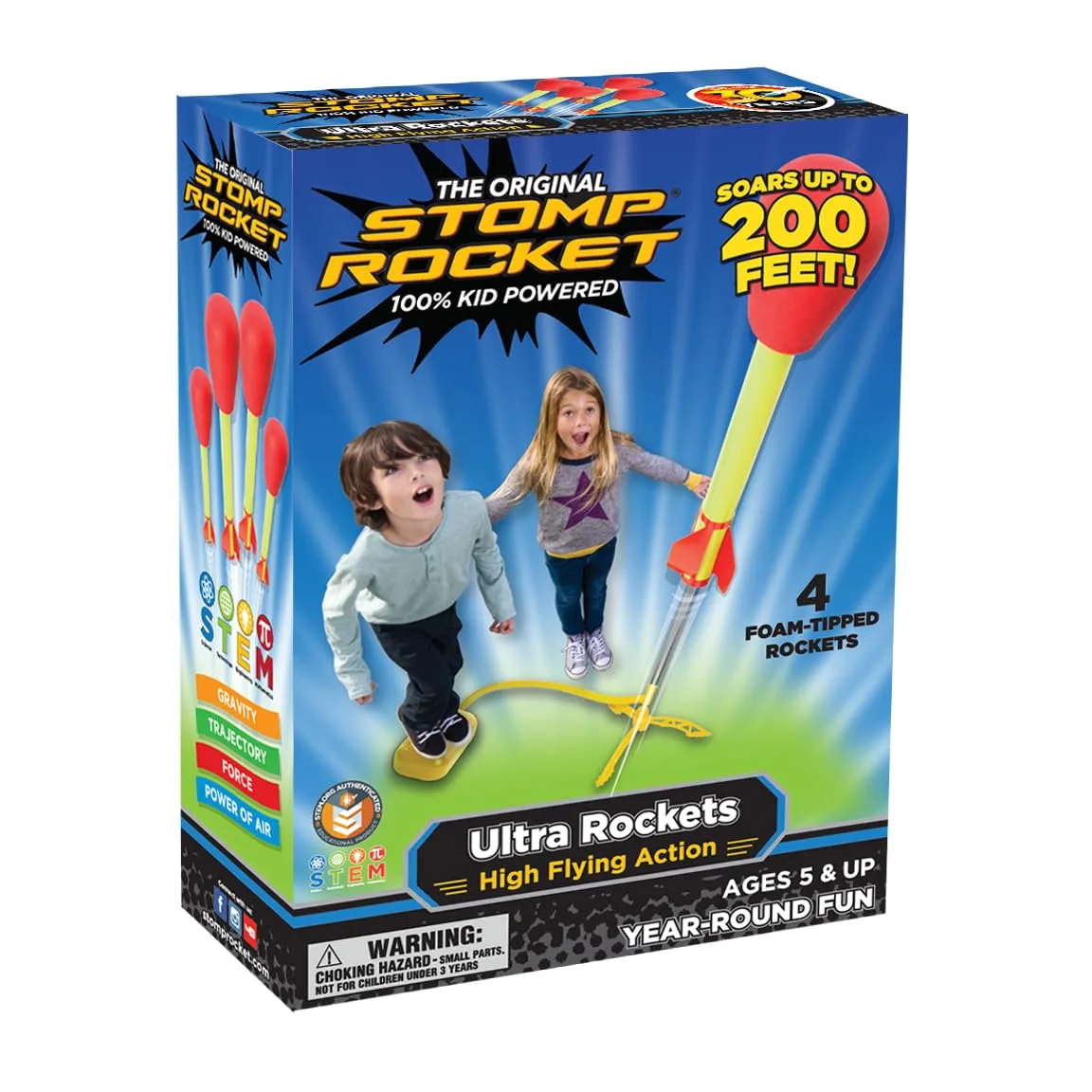 The Original Stomp Rocket retail box — the brand's flagship line in standard packaging.