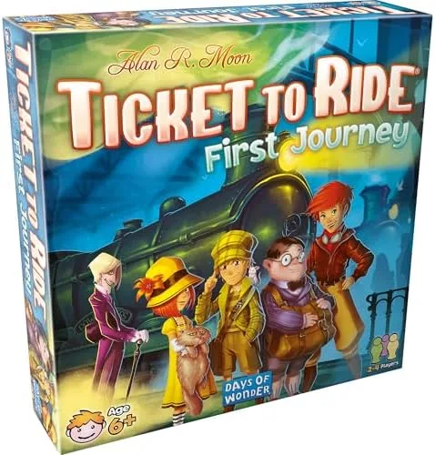 The First Journey box — a streamlined entry point to the Ticket to Ride family for ages six and up.