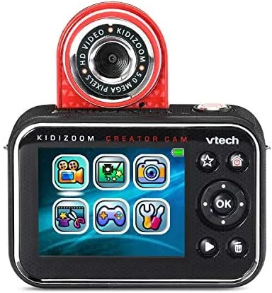 The flip-up lens and on-device editing icons make the workflow legible to early readers.