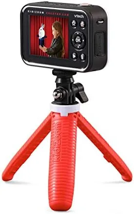 Live preview during a green-screen recording, framed for the small but usable rear display.