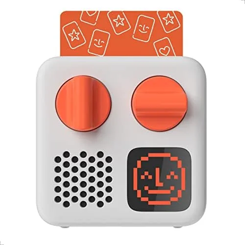 The Yoto Mini accepts physical cards through a slot on top to start audio playback.